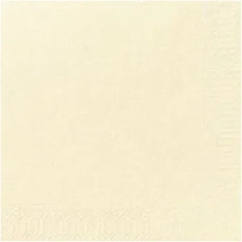 Papírový ubrousek Ubrousek 33 x 33 cm 2vrstvý krémový (125&nbsp;ks)