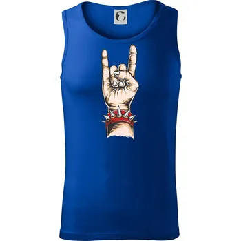 Pánská móda Rocková ruka s náramkem - Tílko pánské Core - M ( Královská modrá )