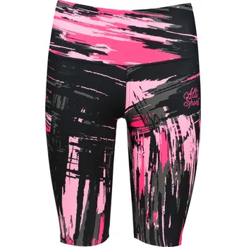 Dámské kalhoty Dámské legíny nad kolena premium ALTISPORT VOJ/ALW010LEG02 ČERNÁ/SVĚTLE RŮŽOVÁ XS