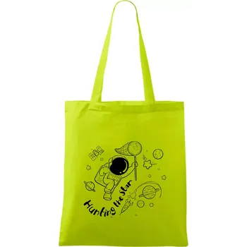 Hunting the star - Taška bavlněná - 42 x 38 cm ( Limetková )