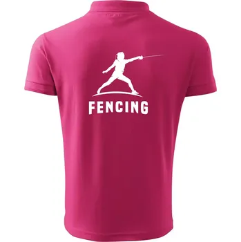 Pánská košile Fencing (šerm) - postava - Polokošile pánská Pique Polo 203 - 3XL ( Purpurová )