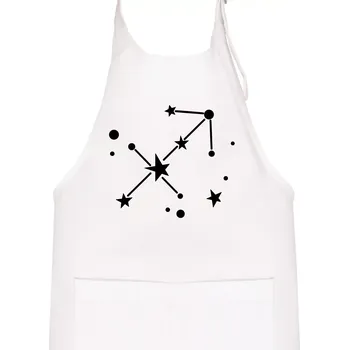 Kuchyňská zástěra Souhvězdí - Sagittarius - Střelec - Dětská zástěra na vaření - Univerzální velikost ( Bílá )