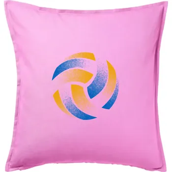Polštář Volejbalový míč rastr barevný - Polštář 50x50 - 50x50 - Pouze potah ( Růžová )