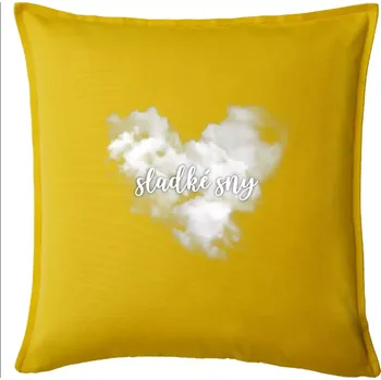 Polštář Sladké sny - Polštář 50x50 - 50x50 - Pouze potah ( Žlutá )