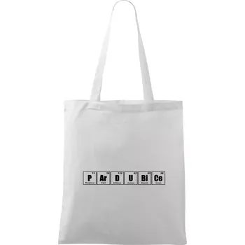 Periodická tabulka Pardubice - Taška bavlněná - 42 x 38 cm ( Bílá )