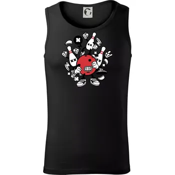 Pánské termoprádlo Bowling komiks - Tílko pánské Core - L ( Černá )