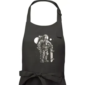 Kuchyňská zástěra Astronaut Skater - Dámská zástěra na vaření - Univerzální velikost ( Tmavá břidlice (šedá se zeleným nádechem) )