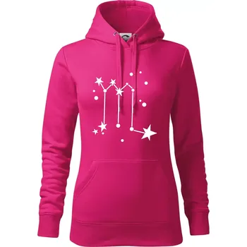 Dámská mikina Souhvězdí - Scorpio - Štír - Mikina dámská Cape s kapucí - S ( Purpurová )