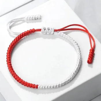 Náramek Barevný pletený náramek s nastavitelnou délkou | módní doplněk, unisex náramek - Barva 31