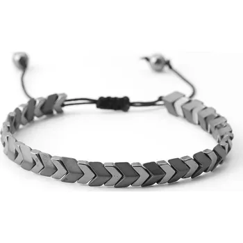 Náramek Stylový pánský náramek z hematitu | pánský náramek, energetický náramek - BS244101d