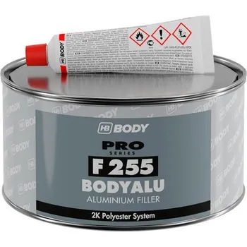 Karosářský tmel HB BODY ALU F255 tmel s hlinikem stříbrný 1kg