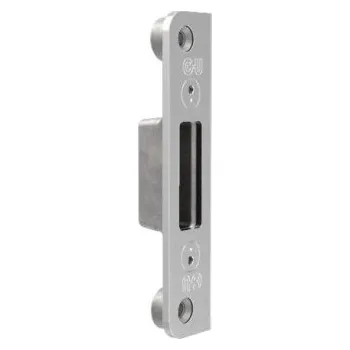 BKS protiplech pro automatické závory, Y=15 mm, ocelová ozdobná stříbrná | Dveře a&nbsp;dveřní příslušenství Panikové systémy Panikové systémy BKS Panikové zámky do únikových dveří Zamykací díly pro vícebodové zámky