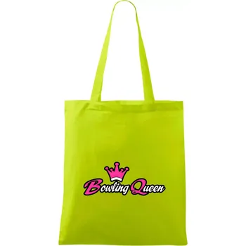Bowling queen - Taška bavlněná - 42 x 38 cm ( Limetková )