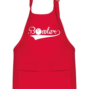 Kuchyňská zástěra Bowler - Dětská zástěra na vaření - Univerzální velikost ( Červená )