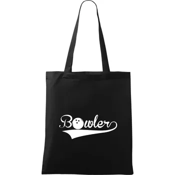 Nákupní taška Bowler - Taška bavlněná - 42 x 38 cm ( Černá )