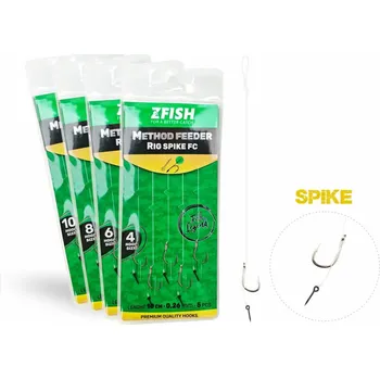 Modelářská překližka Zfish návazec Method Feeder Rig Spike FC 5ks 8