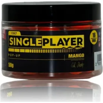 Krmivo pro hospodářské zvíře SINGLEPLAYER Pop-up Boilies Mango 50g 16 mm SINGLEPLAYER Pop-up Boilies Mango 50g 16 mm