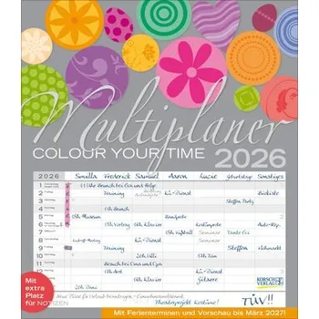 Multiplaner - Colour your time 2026 - Korsch Verlag