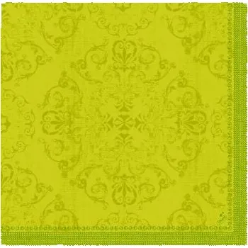 Papírový ubrousek Ubrousek 40 x 40 cm Dunilin OPULENT světle zelený (45 ks)