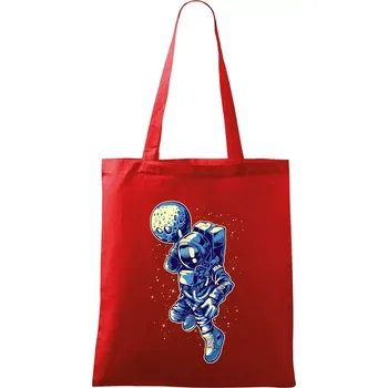Astro basketbalista - Taška bavlněná - 42 x 38 cm ( Červená )