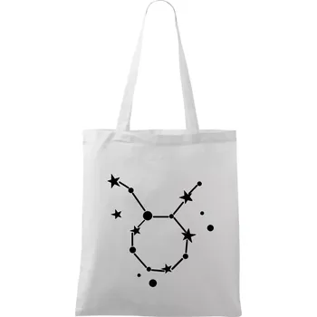 Souhvězdí - Taurus - Býk - Taška bavlněná - 42 x 38 cm ( Bílá )