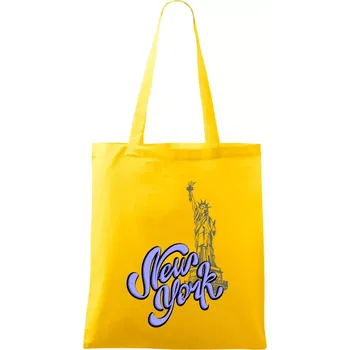 New York Lettering - Taška bavlněná - 42 x 38 cm ( Žlutá )