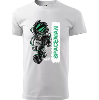 Spaceman trouble - Triko extra velké (5-8XL) - 7XL ( Bílá )