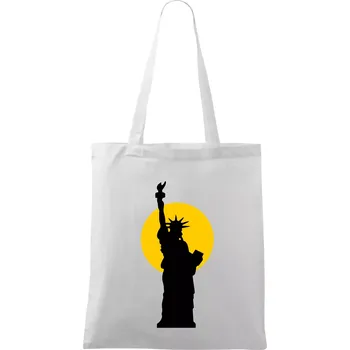 Socha svobody slunce - Taška bavlněná - 42 x 38 cm ( Bílá )