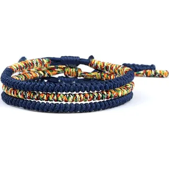 Náramek Ručně pletený vrstvený náramek | módní doplněk, ochranný náramek - Styl 18