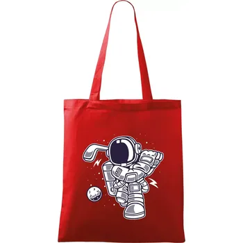 Nákupní taška Florbalátor - Taška bavlněná - 42 x 38 cm ( Červená )