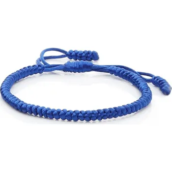 Šperk Náramek přátelství pletený ručně nastavitelný | náramek, šperk - Modrý