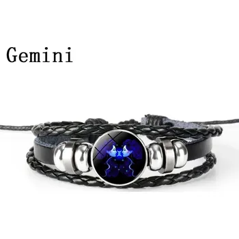 Náramek Kožený náramek se znamením zvěrokruhu | náramek, šperk - 11