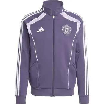 adidas Manchester United UBP Doubleknit Tracksuit Top Mens Purple S