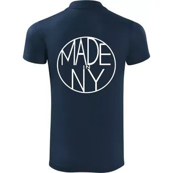 Pánská košile Made in NY - Polokošile Victory sportovní (dresovina) - XL ( Námořní modrá (velmi tmavá - téměř černá) )