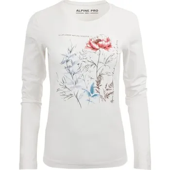 Dámské triko s dlouhými rukávy ALPINE PRO SFERA XL Bílá, Mix