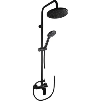 Vodovodní baterie Colorado Vodovodní baterie sprchová s hlavovou a ruční sprchou, plná páka, černá matná CO182.5/7CMAT