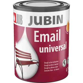 univerzální barva JUB JUBIN Email Univ. 0,75 l hnědá 80 - alkydová krycí barva na dřevo a kov Hnědá - 80