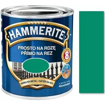 barva na kov Hammerite přímo na rez hladký zelený Zelená 2,5L