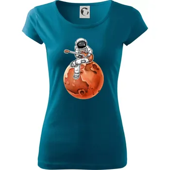 Dámské oblečení Mars kytarista - Dámské triko Pure - XL ( Petrolejová )