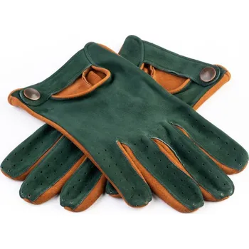 Rukavice Semišové dvoubarevné rukavice Camel - 8/S