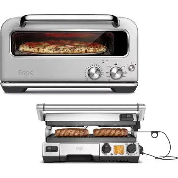 Příprava pizzy Kontaktní gril SAGE BGR840 + Pec na pizzu SAGE SPZ820BSS