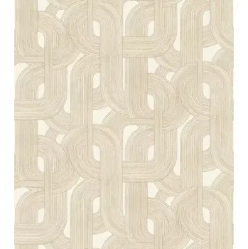 Tapeta Vliesová tapeta na zeď Rasch 868111, Symphony Béžová;Zlatá