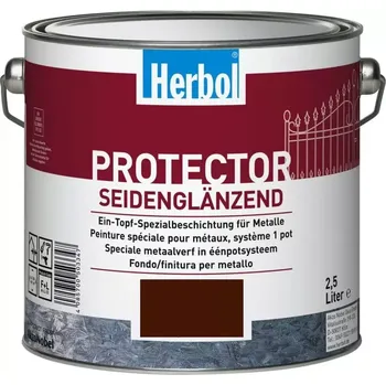 Lak na dřevo Barva na kov HERBOL Protector Schokoladenbraun RAL 8017 - Tmavě hnědá 2,5L