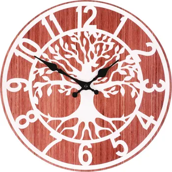 Hodiny Nástěnné hodiny Autronic Hodiny nástěnné - pr. 34 cm, MDF, strom života (HA1716)