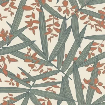 Tapeta Vliesová tapeta na zeď Rasch 690026, Maya Béžová;Zelená