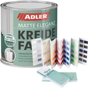 Lak na dřevo Adler Kreidefarbe 0,375 L - křídová barva - Míchaný odstín