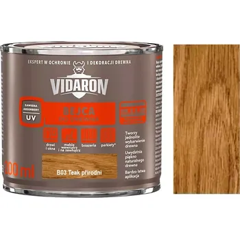 barva a nátěr na dřevo Vidaron mořidlo B03 Teak přírodní 0,75L