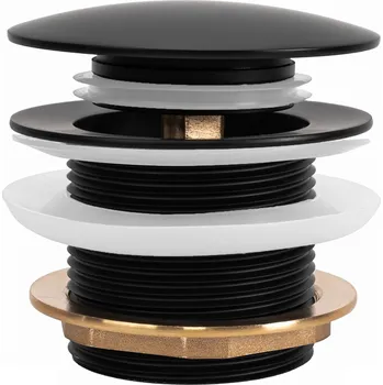 Sifon Univerzální vanová výpusť REA Click-Clack, černá