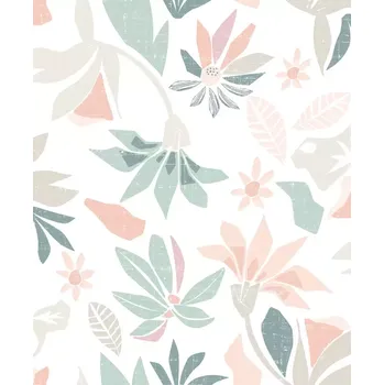 Tapeta Vliesová tapeta na zeď MA947469, Flora Bílá;Růžová;Zelená