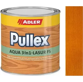 Lak na dřevo Adler Pullex Aqua 3in1-Lasur FS Borovice (Kiefer) 0,75L